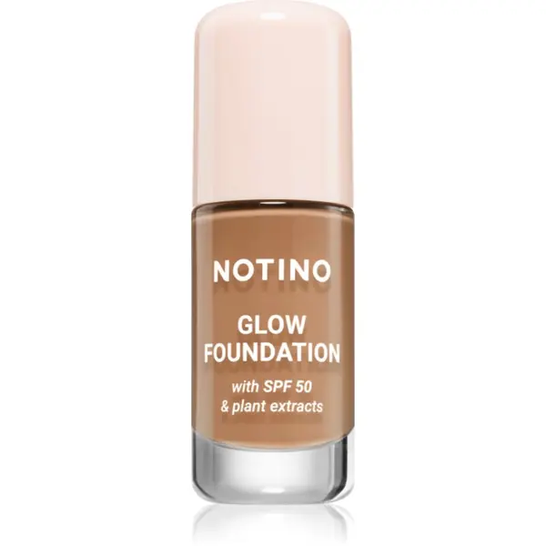 Notino Notino Foundation Glow foundation with SPF 50 & plant extracts озаряващ фон дьо тен SPF 50 02 Medium Deep Cool 30 мл.