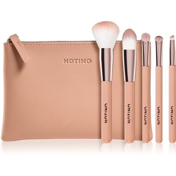 Notino Notino Glamour Collection Travel Brush Set with Pouch комплект за пътуване с четки и чантичка