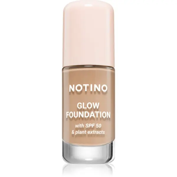 Notino Notino Glow Foundation With SPF 50 & Plant Extracts озаряващ фон дьо тен SPF 50 01 Medium Warm 30 мл.