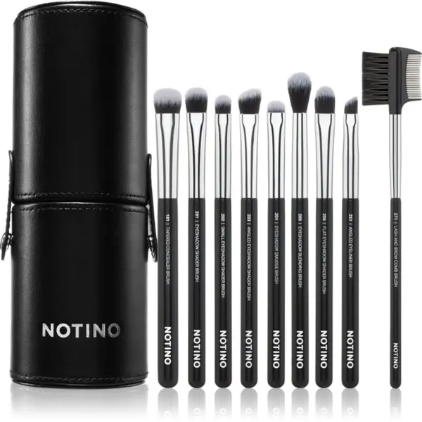 Notino Notino Makeup Brushes Eye Area Professional Make-Up Brush Set комплкет четки с калъф