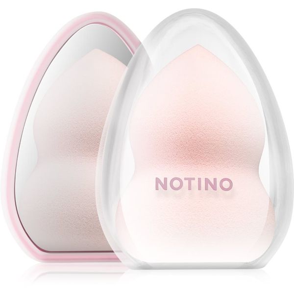 Notino Notino Pastel Collection Make-up sponge with a mirror case гъба за грим с калъф