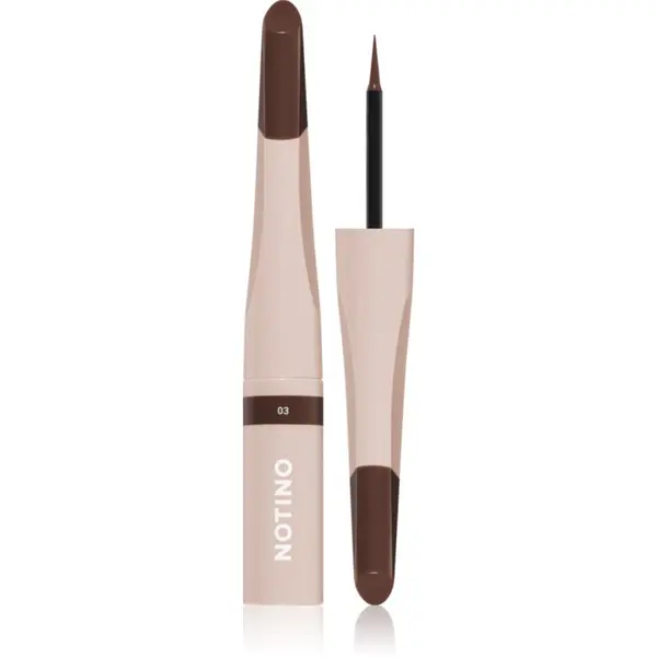 Notino Notino Serum-Infused Lifeproof Eyebrow Liner течна линия за вежди със серум 03 Brown 2.8 мл.