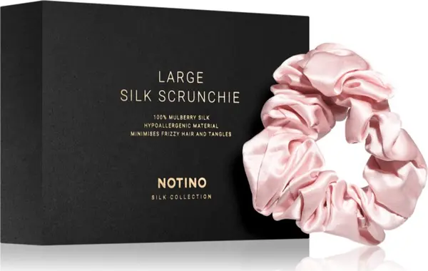 Notino Notino Silk Collection Large scrunchie копринен ластик за коса Pink 1 бр.