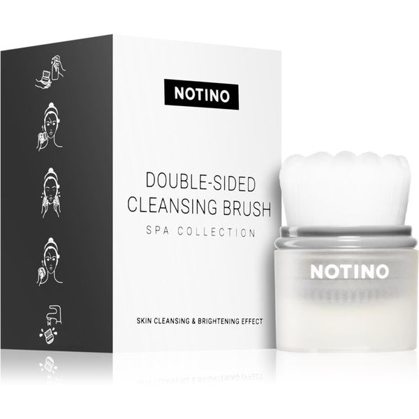 Notino Notino Spa Collection Double-sided cleansing brush четка за почистване на кожата Grey