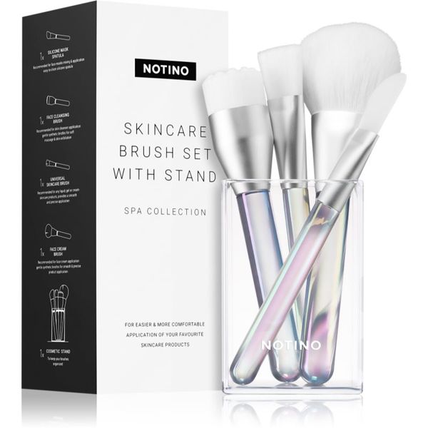 Notino Notino Spa Collection Skincare brush set with stand четки за грижа за кожата