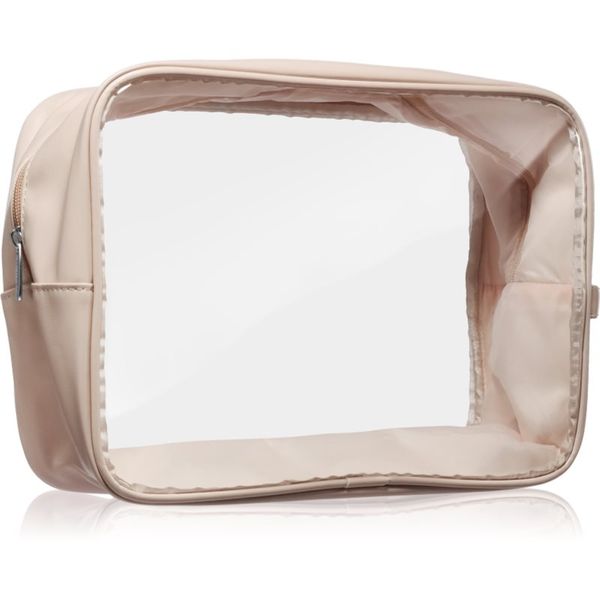 Notino Notino Travel Collection Cosmetic bag прозрачна козметична чантичка XL Beige 27,5x20x12,5 cm 1 бр.
