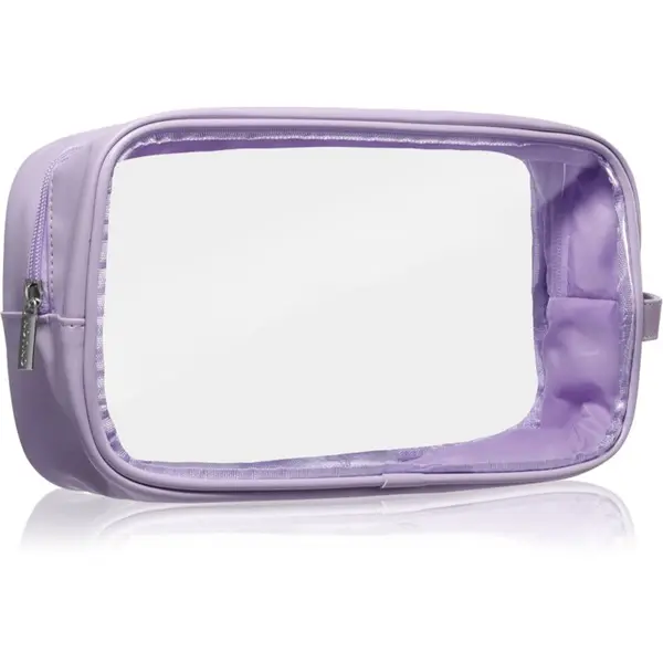 Notino Notino Travel Collection Large Clear Organizer прозрачна козметична чантичка L Purple 1 бр.