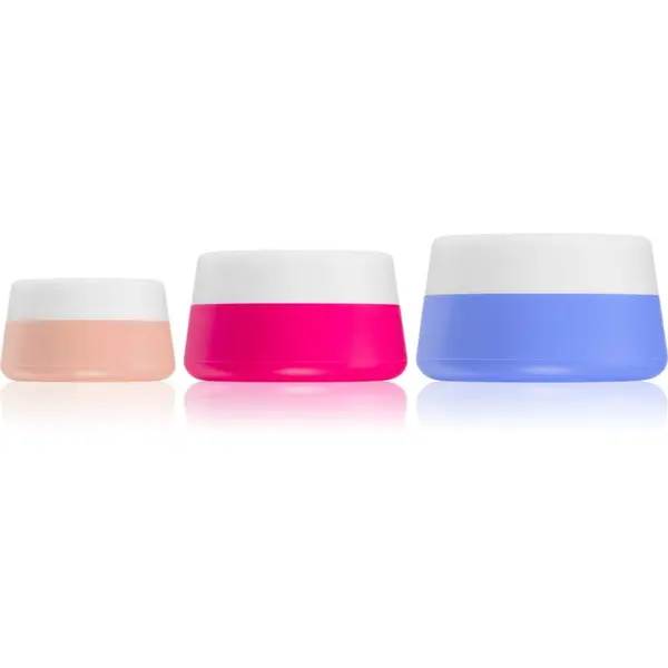 Notino Notino Travel Collection Silicone Travel Jars Set контейнери за пътуване за многократна употреба