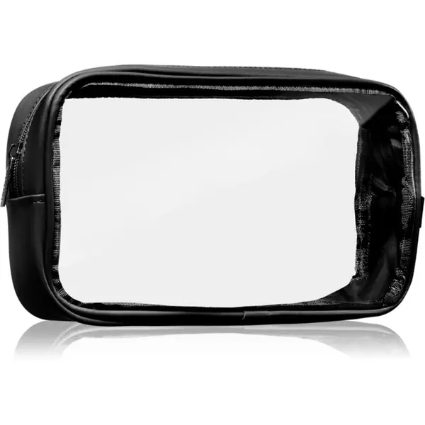 Notino Notino Travel Collection Small Clear Organizer прозрачна козметична чантичка транспарентен S Black 20x10x5 cm 1 бр.