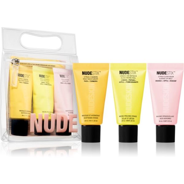 Nudestix Nudestix Nudeskin 3-Step: Citrus Renew Set комплект за пътуване (за лице)