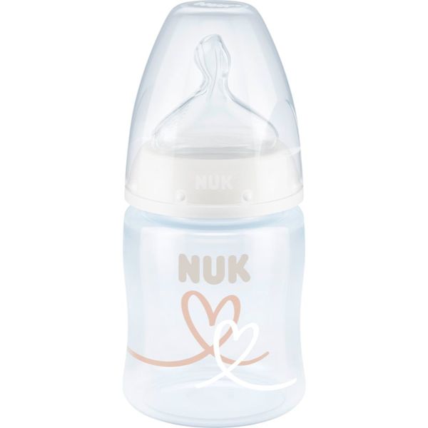 NUK NUK First Choice + 150 ml бебешко шише с контрол на температурата 150 мл.