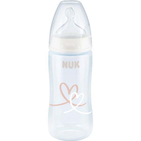 NUK NUK First Choice + 300 ml бебешко шише с контрол на температурата 300 мл.