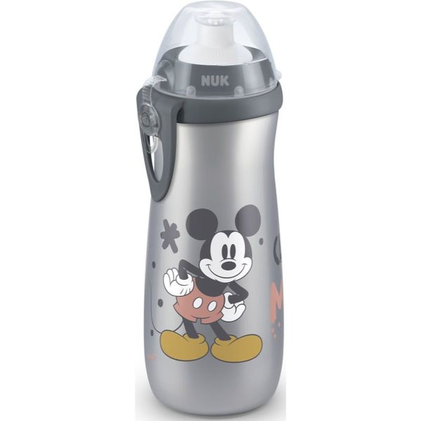 NUK NUK First Choice Mickey Mouse детско шише 36m+ Grey 450 мл.