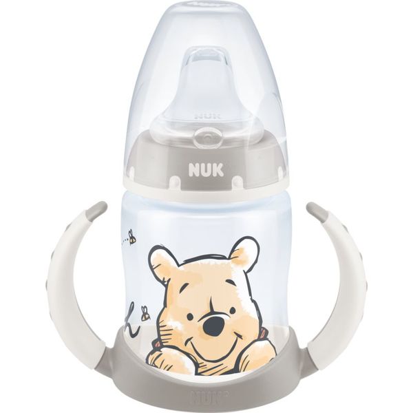 NUK NUK First Choice + Winnie The Pooh бебешко шише с контрол на температурата 6-18 m 150 мл.