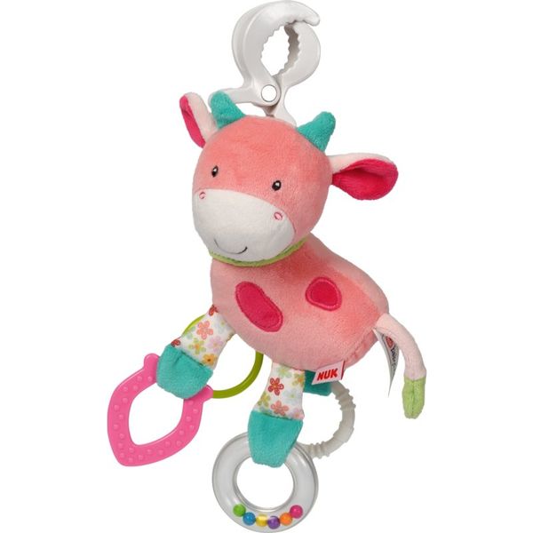 NUK NUK Happy Farm Cow мека играчка домашен любимец с клипс