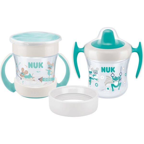 NUK NUK Mini Cups Set Mint/Turquoise чаша 3 в 1 6m+ Neutral 160 мл.