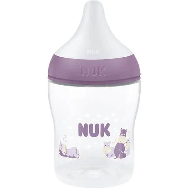 NUK NUK Perfect Match Hippo шише 0m+ 150 мл.
