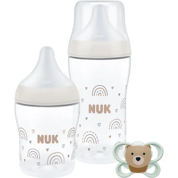 NUK NUK Perfect Match Rainbow подаръчен комплект за бебета 0-3+ m