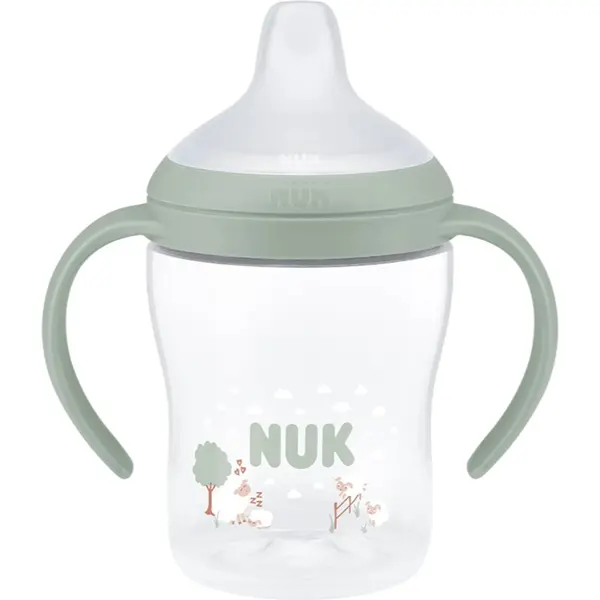 NUK NUK Perfect Match Sheep бебешко шише за самостоятелно пиене с контрол на температурата 6m+ 150 мл.
