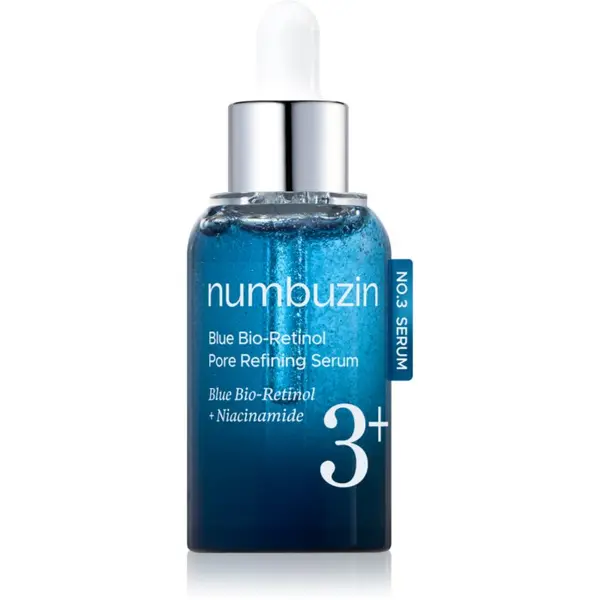Numbuzin Numbuzin No. 3 Blue Bio-Retinol Pore Refining Serum стягащ серум за лице за изглаждане на кожата и минимизиране на порите 30 мл.
