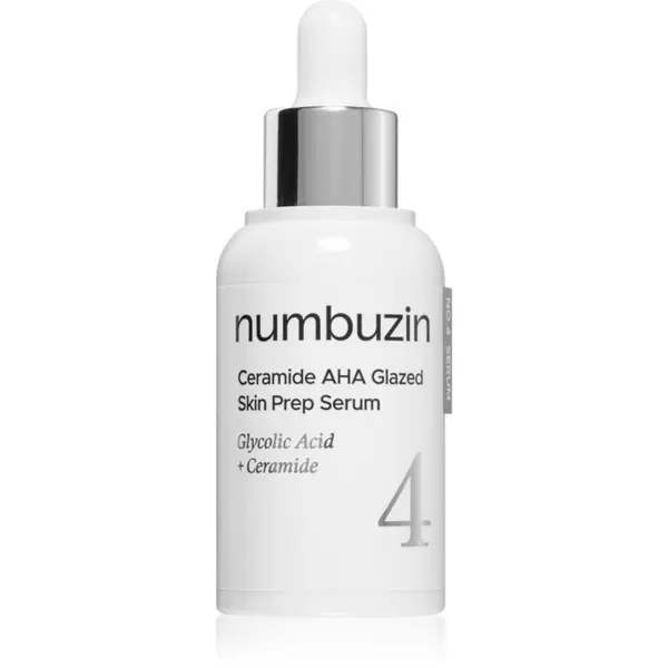 Numbuzin Numbuzin No. 4 Ceramide AHA Glazed Skin Prep Serum хидратиращ серум за лице с ексфолиращо действие 30 мл.