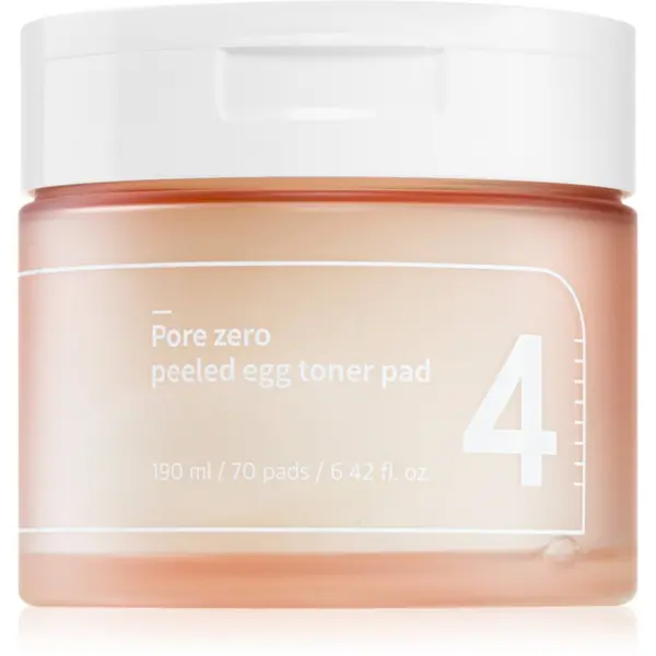 Numbuzin Numbuzin No. 4 Pore Zero Peeled Egg Toner Pad ексфолиращи тампони за лице против мазна кожа и разширени пори 70 бр.
