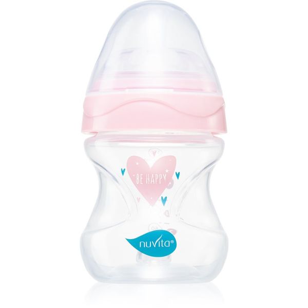Nuvita Nuvita Cool Bottle 0m+ бебешко шише Transparent pink 150 мл.