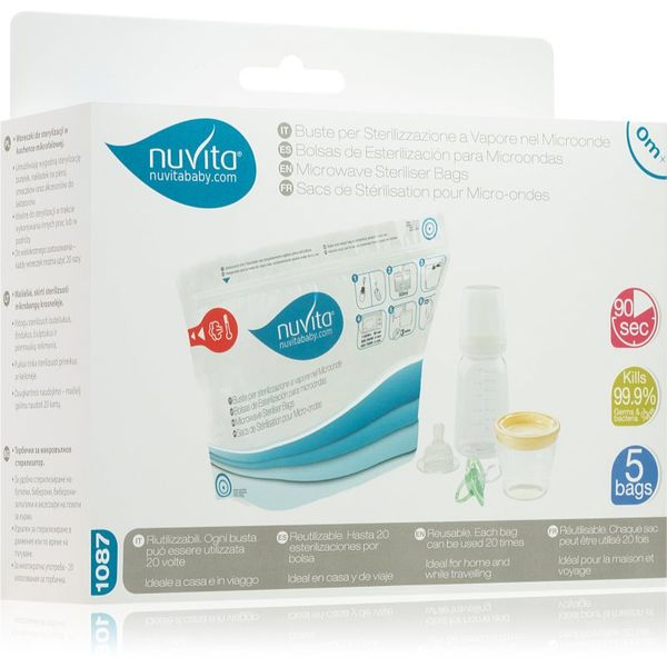 Nuvita Nuvita Sterilization bags пликчета за стерилизиране за микровълнова фурна 5 бр.
