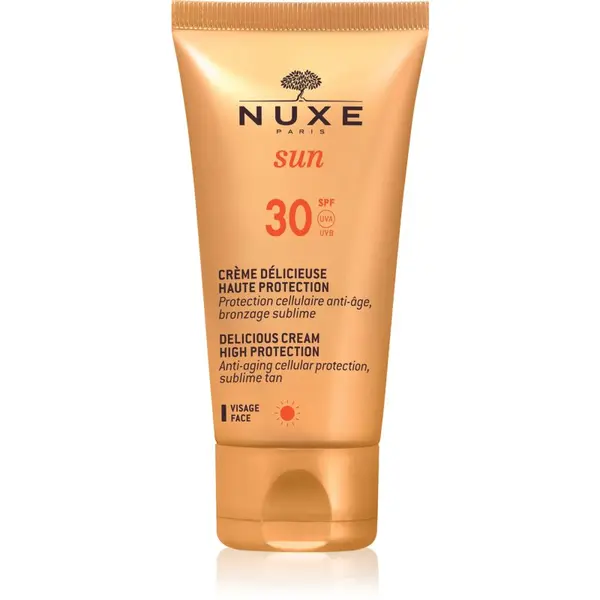 Nuxe Nuxe Sun Delicious Cream High Protection слънцезащитен крем за лице SPF 30 50 мл.