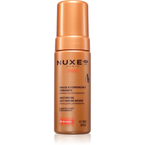Nuxe Nuxe Sun Moisturizing Self-Tanning Mousse автобронзираща пяна за лице и тяло 150 мл.