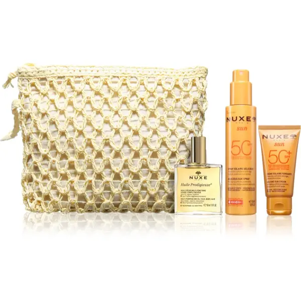 Nuxe Nuxe Sun Silky Summer Routine комплект за тен