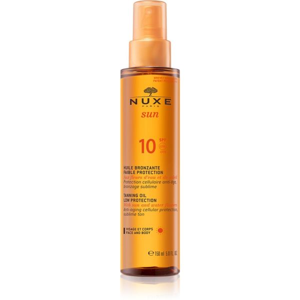 Nuxe Nuxe Sun слънцезащитно олио за лице и тяло SPF 10 150 мл.