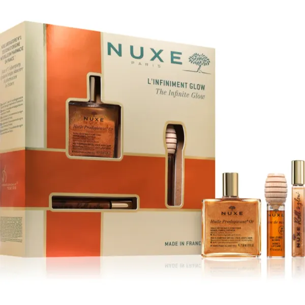 Nuxe Nuxe The Infinite Glow Set подаръчен комплект за лице, тяло и коса