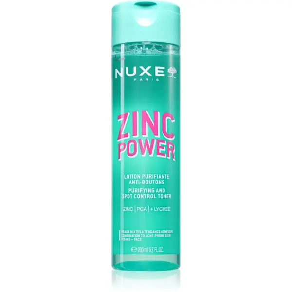 Nuxe Nuxe Zinc Power Purifying And Spot Control Toner почистващ тоник за мазна и проблемна кожа 200 мл.