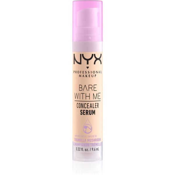 NYX Professional Makeup NYX Professional Makeup Bare With Me Concealer Serum овлажняващ коректор 2 в 1 цвят 01 - Fair 9,6 мл.
