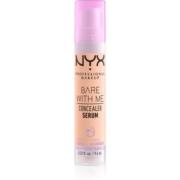 NYX Professional Makeup NYX Professional Makeup Bare With Me Concealer Serum овлажняващ коректор 2 в 1 цвят 2.5 Medium Vanilla 9,6 мл.