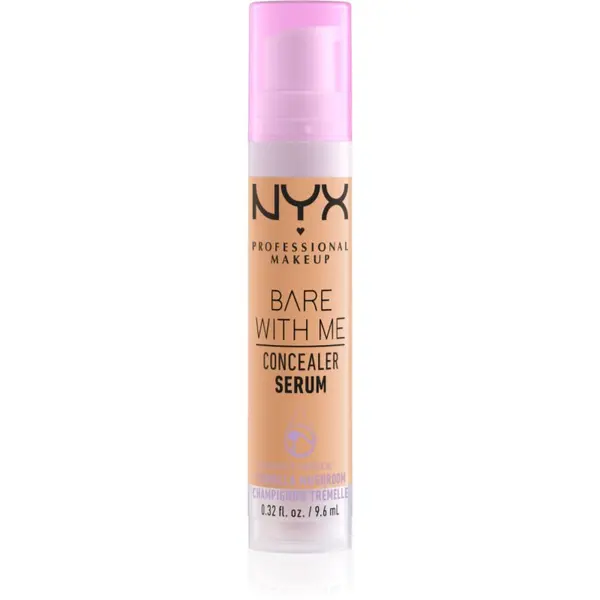 NYX Professional Makeup NYX Professional Makeup Bare With Me Concealer Serum овлажняващ коректор 2 в 1 цвят 5.5 Medium Golden 9,6 мл.