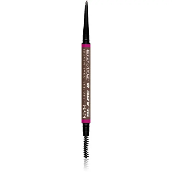 NYX Professional Makeup NYX Professional Makeup Blade & Shade молив за вежди с четка цвят 09 Brunette гр.