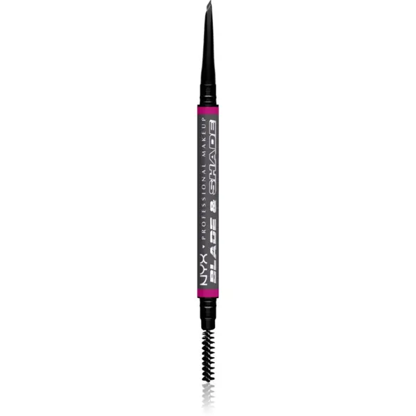 NYX Professional Makeup NYX Professional Makeup Blade & Shade молив за вежди с четка цвят 11 Grey гр.