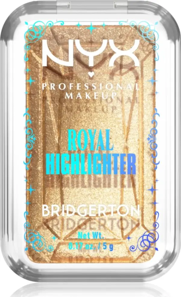 NYX Professional Makeup NYX Professional Makeup Bridgerton Royal Highlighter озарител цвят 02 Light Gold 5 гр.