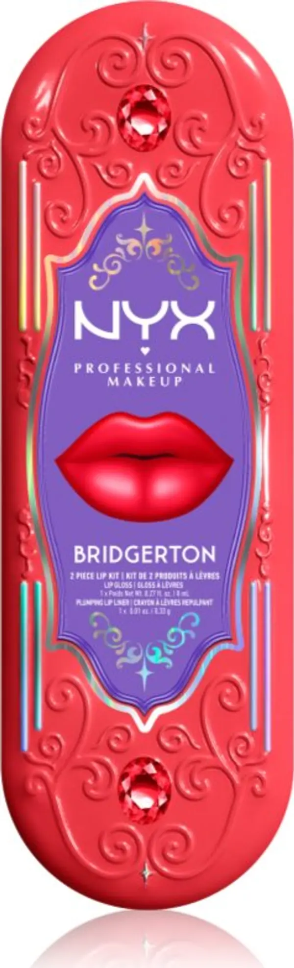 NYX Professional Makeup NYX Professional Makeup Bridgerton Royal Treasures комплект за устни цвят 01 2 бр.