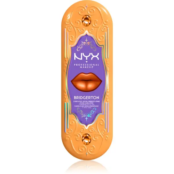 NYX Professional Makeup NYX Professional Makeup Bridgerton Royal Treasures комплект за устни цвят 06 2 бр.