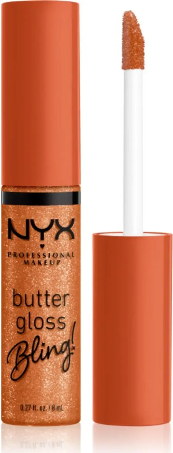 NYX Professional Makeup NYX Professional Makeup Butter Gloss Bling блясък за устни с блестящи частици цвят 03 Pricey 8 мл.