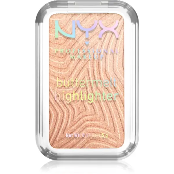 NYX Professional Makeup NYX Professional Makeup Buttermelt Highlighter озарител цвят glaze it butta 10 5 гр.