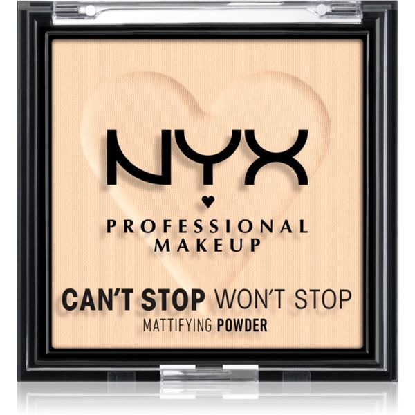 NYX Professional Makeup NYX Professional Makeup Can't Stop Won't Stop Mattifying Powder матираща пудра цвят 01 Fair 6 гр.