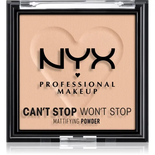 NYX Professional Makeup NYX Professional Makeup Can't Stop Won't Stop Mattifying Powder матираща пудра цвят 03 Light Medium 6 гр.