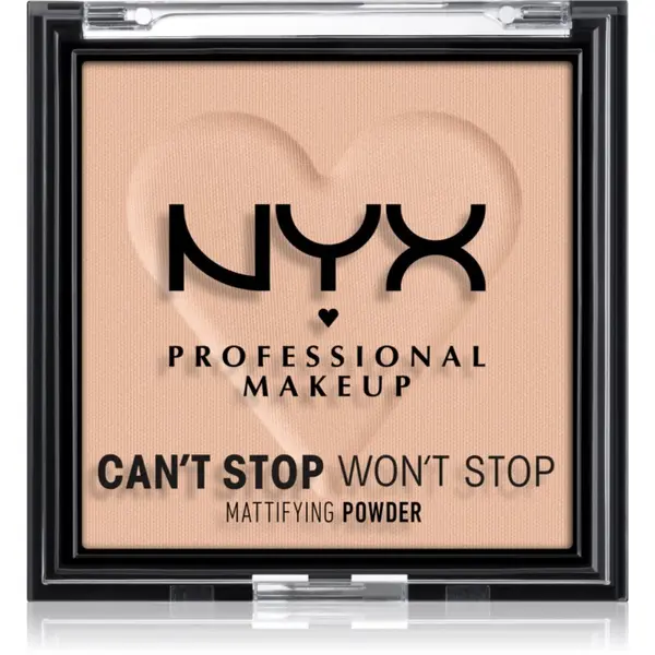 NYX Professional Makeup NYX Professional Makeup Can't Stop Won't Stop Mattifying Powder матираща пудра цвят 04 Meduim 6 гр.