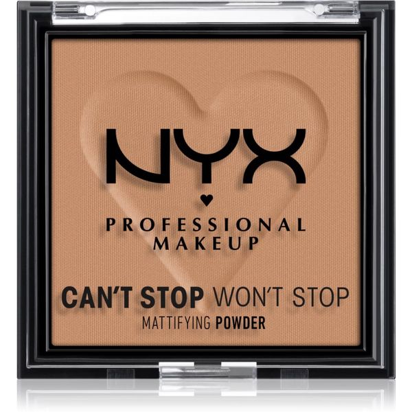 NYX Professional Makeup NYX Professional Makeup Can't Stop Won't Stop Mattifying Powder матираща пудра цвят 07 Caramel 6 гр.