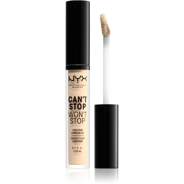 NYX Professional Makeup NYX Professional Makeup Can't Stop Won't Stop течен коректор цвят 01 Pale 3.5 мл.