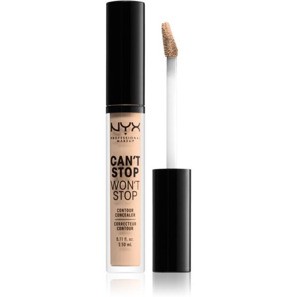 NYX Professional Makeup NYX Professional Makeup Can't Stop Won't Stop течен коректор цвят 06 Vanilla 3.5 мл.